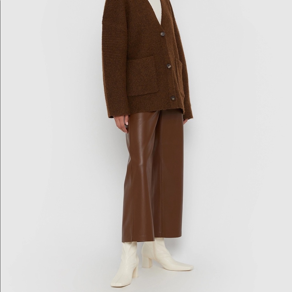 Oak + Fort Vegan Leather Pants